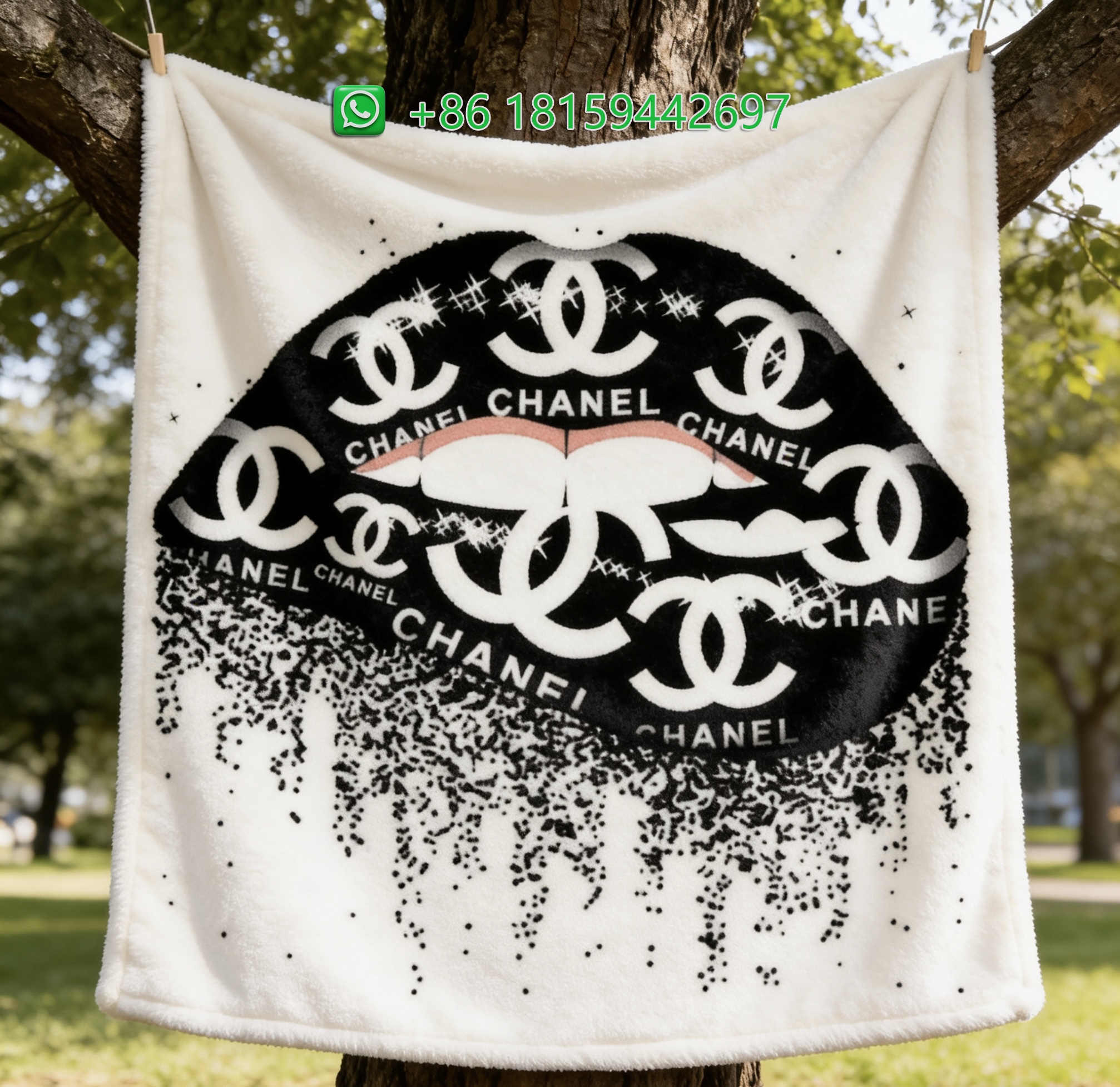 Chanel Throw Blankets